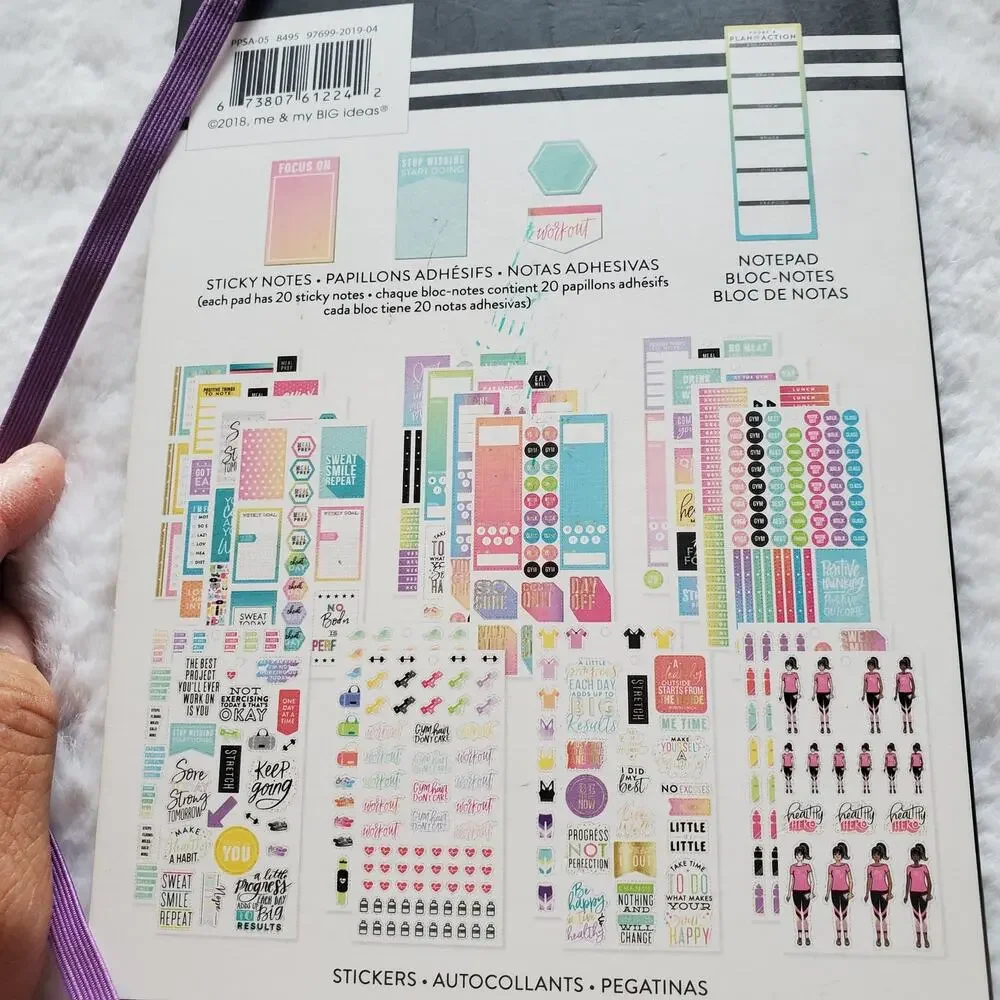 The Happy Planner Healthy Hero Accessory Book Read Description